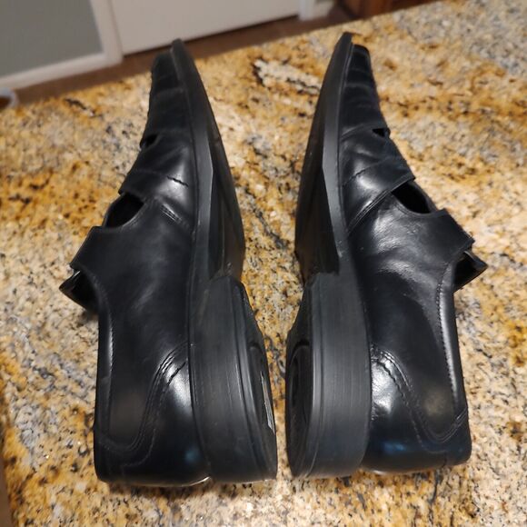 ECCO Mens Abel Black Monk Strap Weave Oxford Dress Shoe 601314 EUR 47 US 13-13.5 - Picture 6 of 12